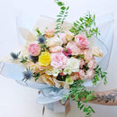 100PCS Waterproof Flower Gift Wrapping Paper Florist Bouquet Craft Packaging - Pink