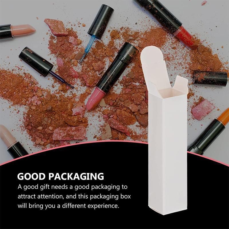 100PCS Empty Lip Balm Tube Packaging Carton Box Lipstick DIY Paper Case 2.8-3.1 - Kraft-3.1x3.1x9cm