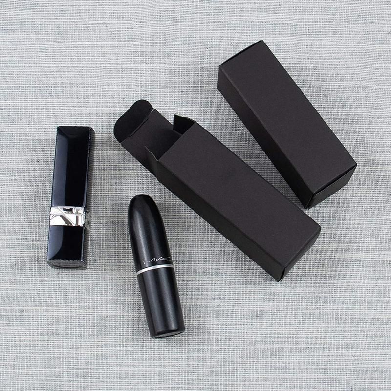 100PCS Empty Lip Balm Tube Packaging Carton Box Lipstick DIY Paper Case 2.8-3.1 - Black-2.8x2.8x8.5cm