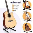 Folding Guitar Stand Floor Rack Electric Acoustic Bass Gig Holder Rack Portable