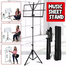 Foldable Sheet Music Stand Tripod with Carry Bag - 1 Pc