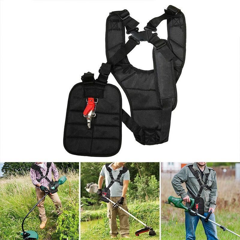 Double Shoulder Strap Harness For Brushcutter Whipper Snipper Trimmers Universal