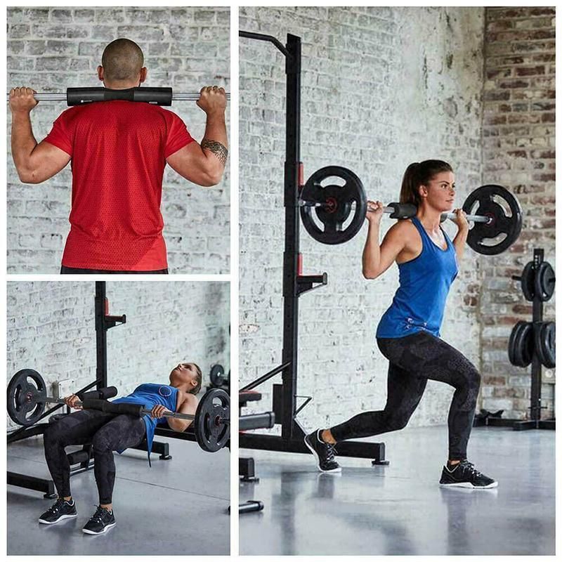 Squat Pad Barbell for Squats Lunges Hip Thrusts Neck Shoulder Protective Support - Blue