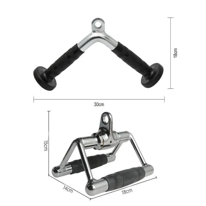 Rotating Close Grip Triangle Handle - Cable Pulley Attachment (1 Piece)