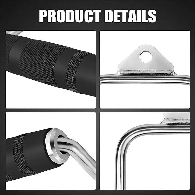 Tricep Press-Down Bar - Cable Pulley Attachment LAT Pull Down (1 Piece)