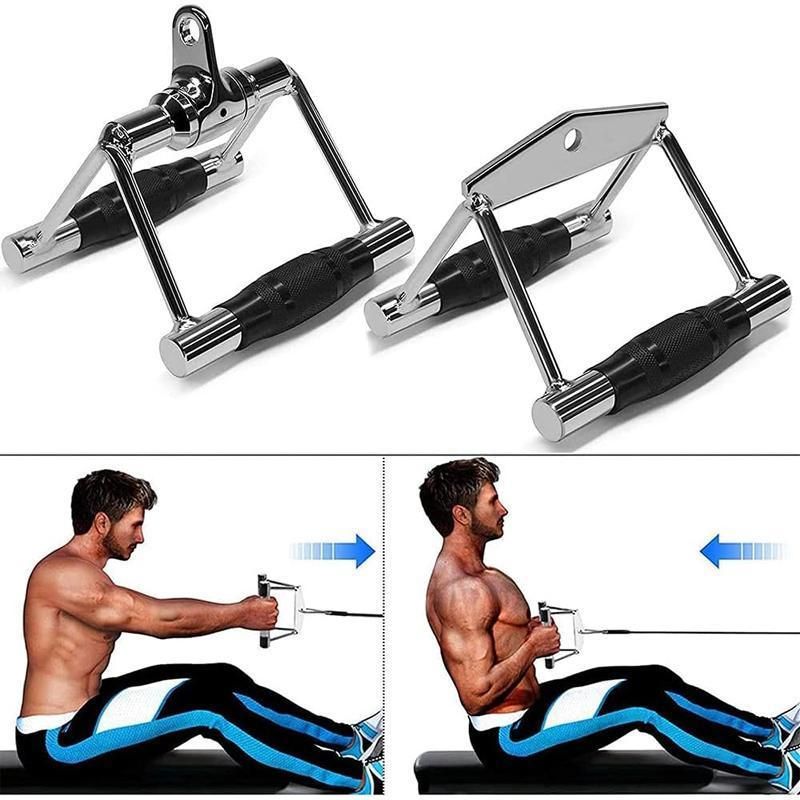 Revolving Straight Bar - Cable Pulley Attachment Curl Bar (1 Piece)