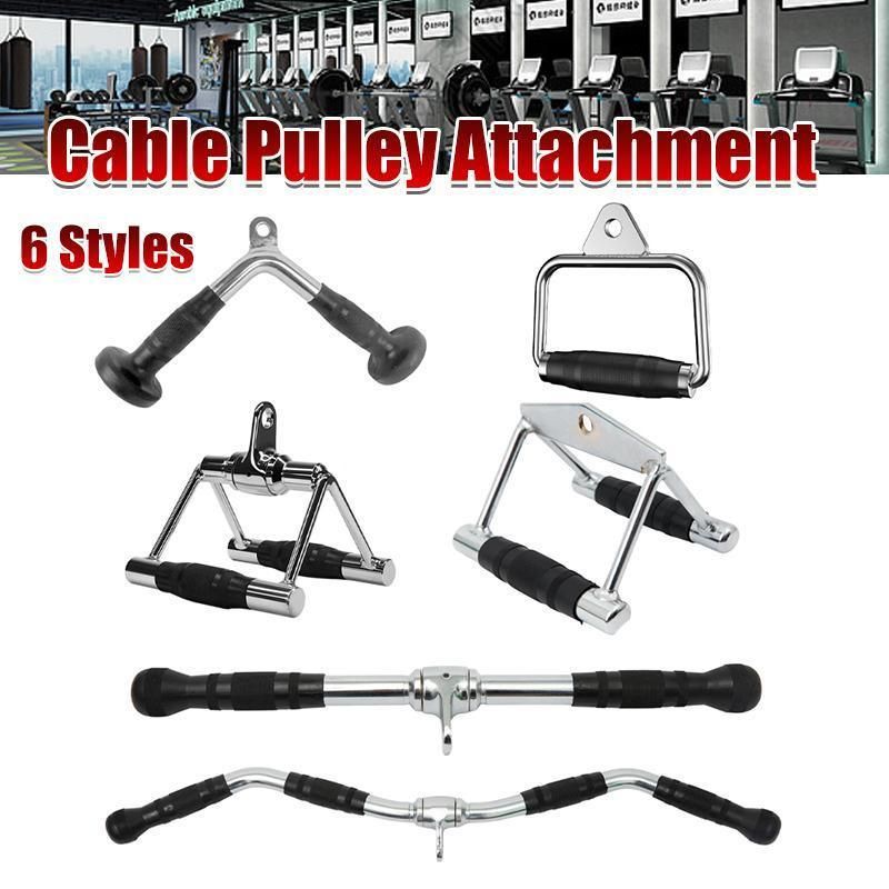 EZ Curl Pull-Down Bar - Cable Pulley Attachment LAT Bar (1 Piece)