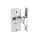 90 Degree Sliding Door Lock Hasp - Stainless Steel Corner Latch - Silver-2PCS