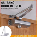 Hydraulic Automatic Door Closer with Adjustable Closing Speed, Soft Close - 1 Pc