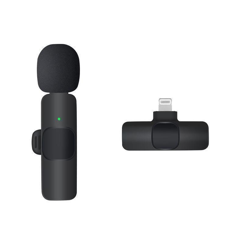 Wireless Lavalier Microphone Mini Mic For Android iPhone iPad Vlog Live Stream - Type-C (Two Microphones)
