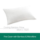 Luxor Australian Made Bamboo Cooling Pillow Standard Size Four Pack