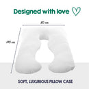 Woolcomfort Aus Made Maternity Pregnancy Nursing Sleeping Body Pillow Pillowcase Included Sky