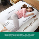 Woolcomfort Aus Made Maternity Pregnancy Nursing Sleeping Body Pillow Pillowcase Included Sky