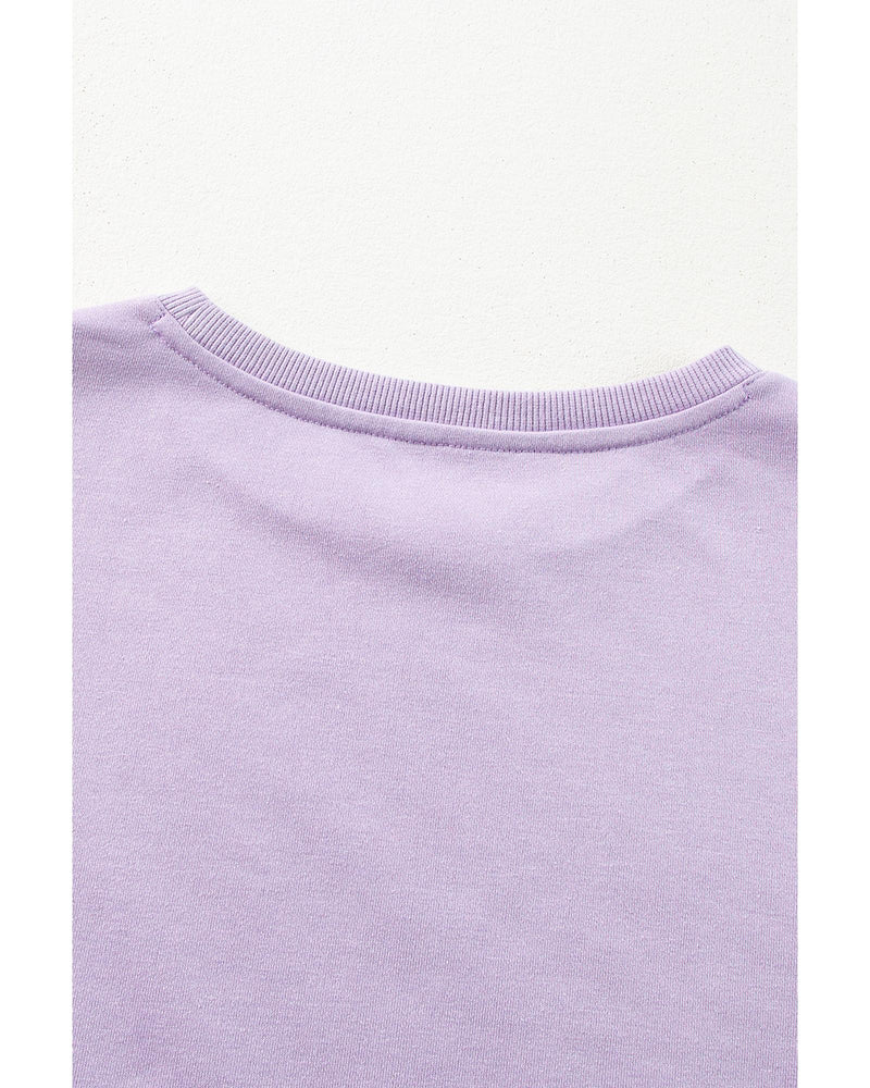 Phalaenopsis Mineral Wash Colorblock Arm Patchwork Oversize Top - L