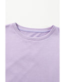 Phalaenopsis Mineral Wash Colorblock Arm Patchwork Oversize Top - M