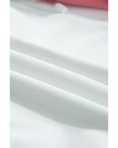 White French Terry Color Block Long Sleeve Top - L