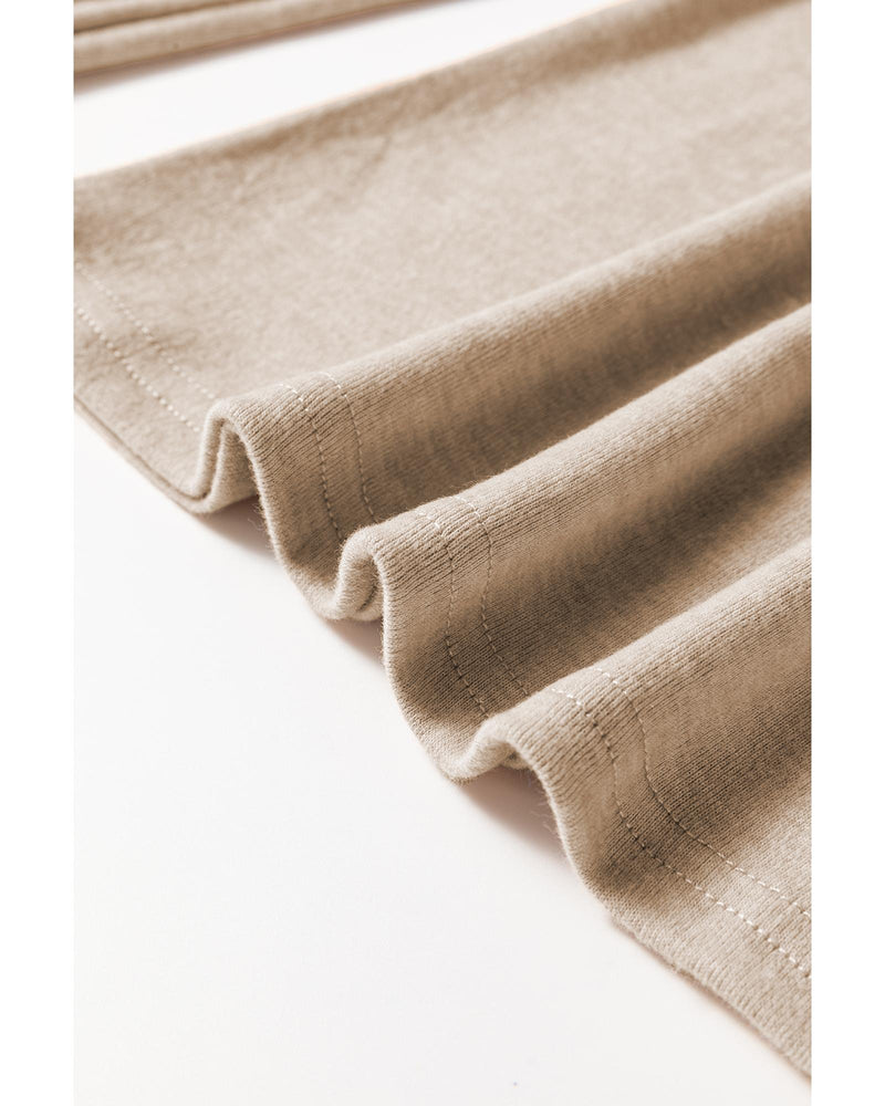 Parchment Seam Detail Lace Contrast Cuffs Raglan Sleeve Top - M