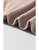 Khaki Colorblock Long Sleeve Crew Neck Top - M