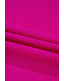 Rose Red Oversized Color Block Boat Neck Tunic Blouse - L