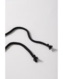 Parchment Textured Colorblock Long Sleeve Quarter Zip Drawstring Hooded Top - L