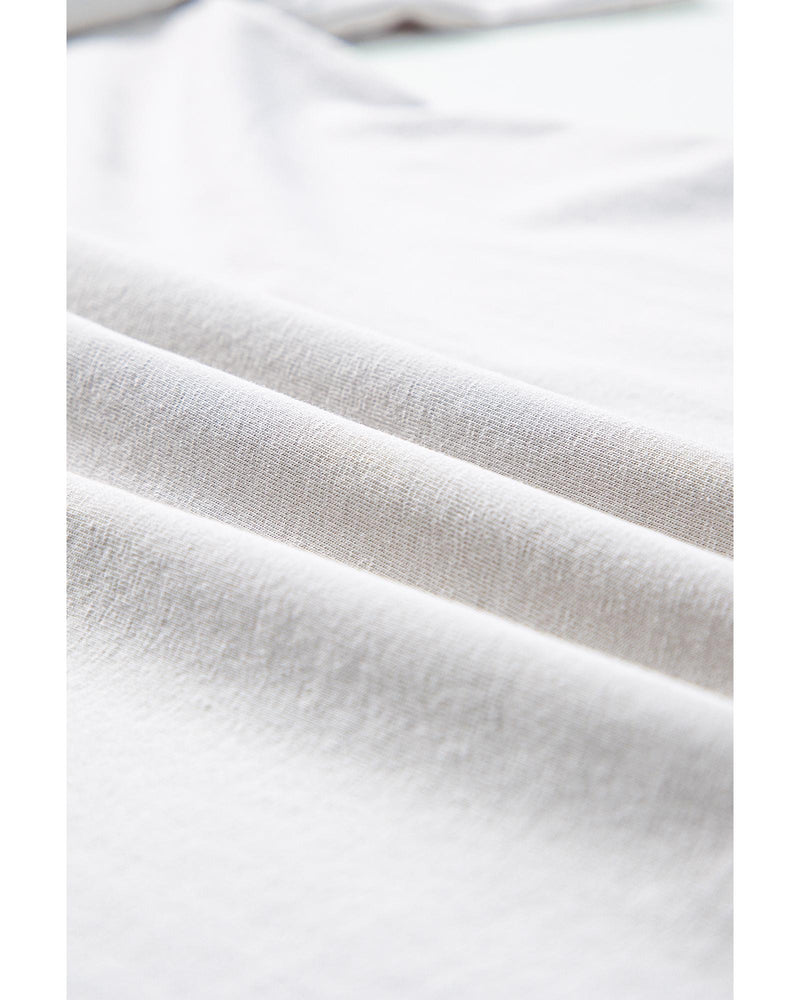 Gray Rock & Roll Graphic Distressed Vintage Tee - L