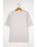 Gray Rock & Roll Graphic Distressed Vintage Tee - S