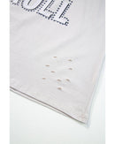 Gray Rock & Roll Graphic Distressed Vintage Tee - S