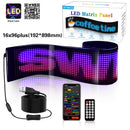 Programmable LED Matrix Panel Flexible Screen IP65 with APP Control 192*898mm