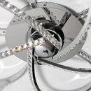Irie Dimmable 5 Lights LED Ceiling Light - Chrome