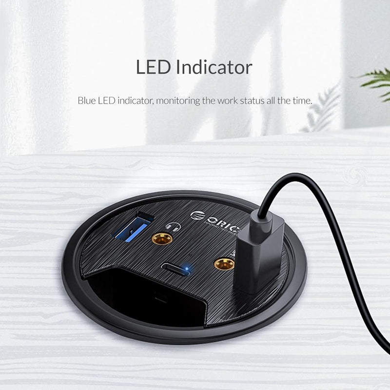 Multi-Function Desktop Power Grommet Hub