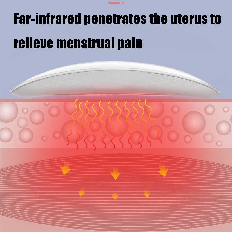 Vibrating Infrared Heat Massage Belt - White