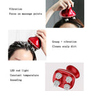 Electric Scalp Massager Multifunctional Vibration Therapy - Red