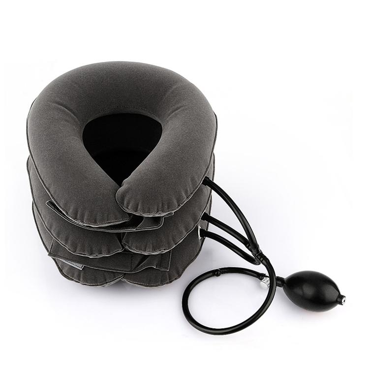 Full Cashmere Cervical Traction Instrument Neck Massage & Support - Black