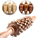 Wooden Abdominal & Leg Roller Massager - 388 Massage Wheel