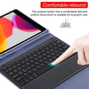 Bluetooth Tablet Case For Ipad 10.2 / Ipad Air 2019 With Touch Pad & Backlight & Pen Holder - Detachable Microfiber Leather - Pink