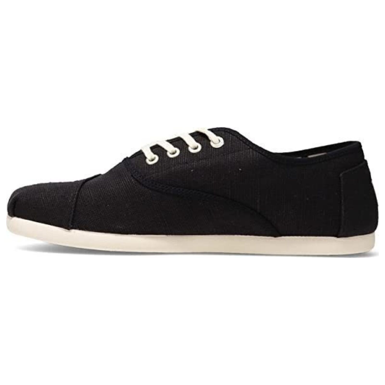 TOMS Heritage Mens Canvas Casual Shoes Sneakers Lace Up Low Cut - Black