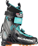 Scarpa Womens F1 Alpine Touring Ski Boots Skiing Snow - Anthacite/Lagoon - 5