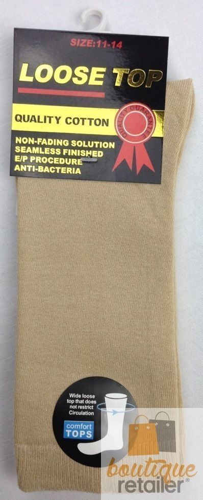 10x Pairs COTTON Rich LOOSE TOP SOCKS Medical Circulation Diabetic Comfort BULK -  -