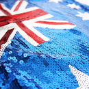 Womens Australia Flag Sequin Dress Australian Day Aussie Oz Costume