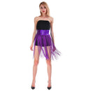 Sequin Belt w/ Fringe Skirt Belly Dance Dancer Costume Party Womens - Purple