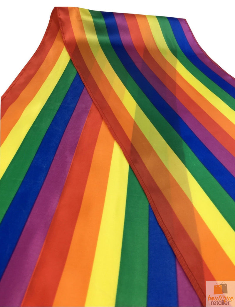 GAY PRIDE RAINBOW SCARF Wrap Holiday Parade Gift Lesbian LGBT