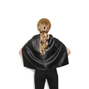 SHORT CAPE Kids Childrens Party Costume Vampire Coat School Team Colours - Black