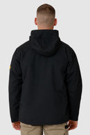 Caterpillar Mens Waterproof Zip Jacket w Hood Chinook CAT Winter Ski in Black - 3XL