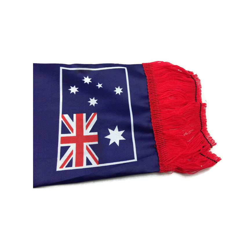Australian National Flag SCARF Australia Day Costume Party w Fringe Souvenir