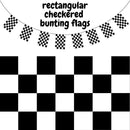 CHECKERED BUNTING FLAG Race Car Chequered Flag Banner Hanging Decoration Rectangular