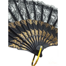 Lace Folding Hand Fan Bridal Wedding Party Spanish Costume Accessory - Black