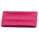 PLAIN HEADBAND Elastic Stretch Sports Yoga Hair Band Unisex 8cm - Hot Pink