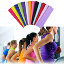 PLAIN HEADBAND Elastic Stretch Sports Yoga Hair Band Unisex 8cm - Hot Pink