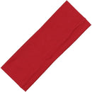 PLAIN HEADBAND Elastic Stretch Sports Yoga Hair Band Unisex 8cm Wide Wrap - Red