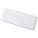 PLAIN HEADBAND Elastic Stretch Sports Yoga Hair Band Unisex 8cm Wide - White